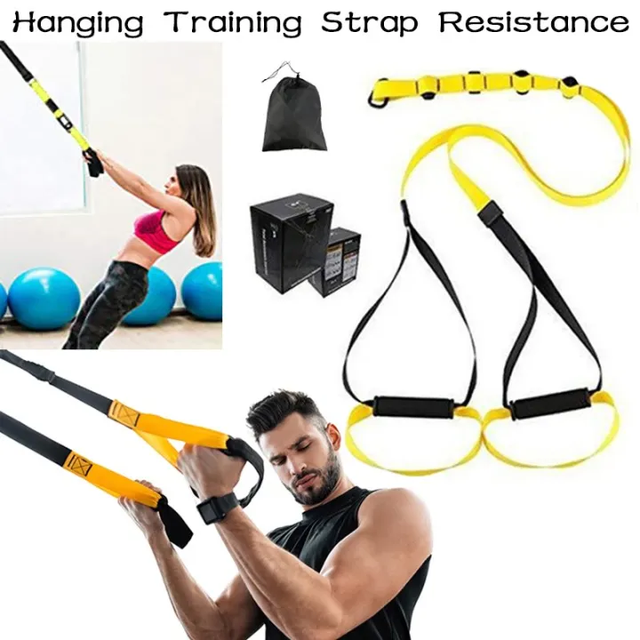 Hanging Training Strap Resistance Suspension Bands Set Gym Workout ...