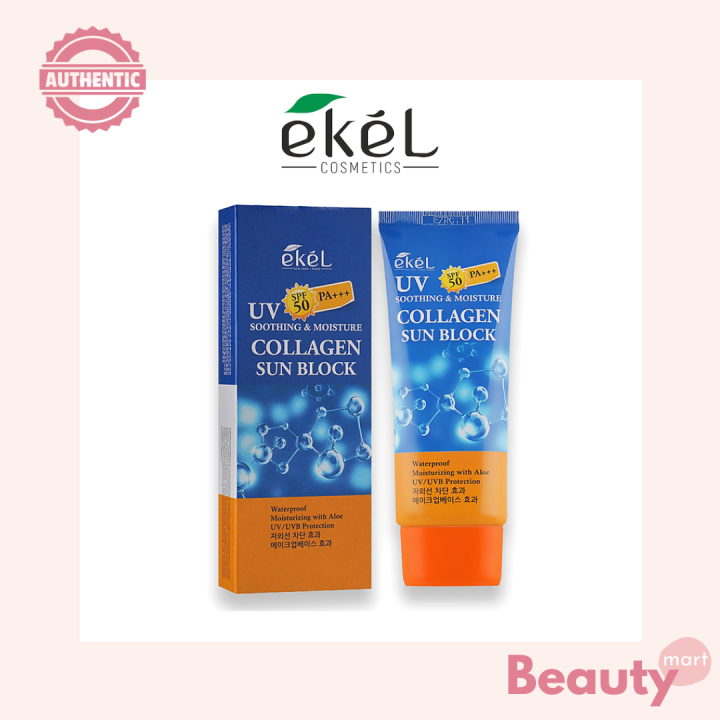 Korea Ekel Sunblock | Ekel Collagen Sunblock SPF50 PA+++ 70ml | Lazada PH