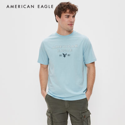 American Eagle Super Soft Logo Graphic T-Shirt เสื้อยืด ผู้ชาย กราฟฟิค (NMTS 017-2862-400)