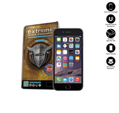 Apple iPhone 6 X-One Full Coverage Extreme Shock Eliminator ( 3rd 3) Clear Screen Protector