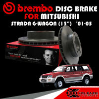 จานเบรกหน้า  BREMBO MITSUBISHI STRADA G-WAGON (15") ปี 01-05  (09 8071 11)