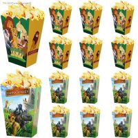 ❁ 12pcs/lot The Lion King Simba Popcorn Box Snack Boxes Baby Shower Kids Birthday Party Decoration Supplies Christmas Gifts Decor