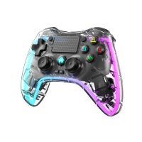 Narsta Transparant สีสันไร้สายเกมคอนโทรลเลอร์สำหรับ PS4/สวิทช์/PS3 /Android/pc/ios จอยสติ๊ก Gamepad สำหรับ PS4คอนโซลปุ่มสัมผัส