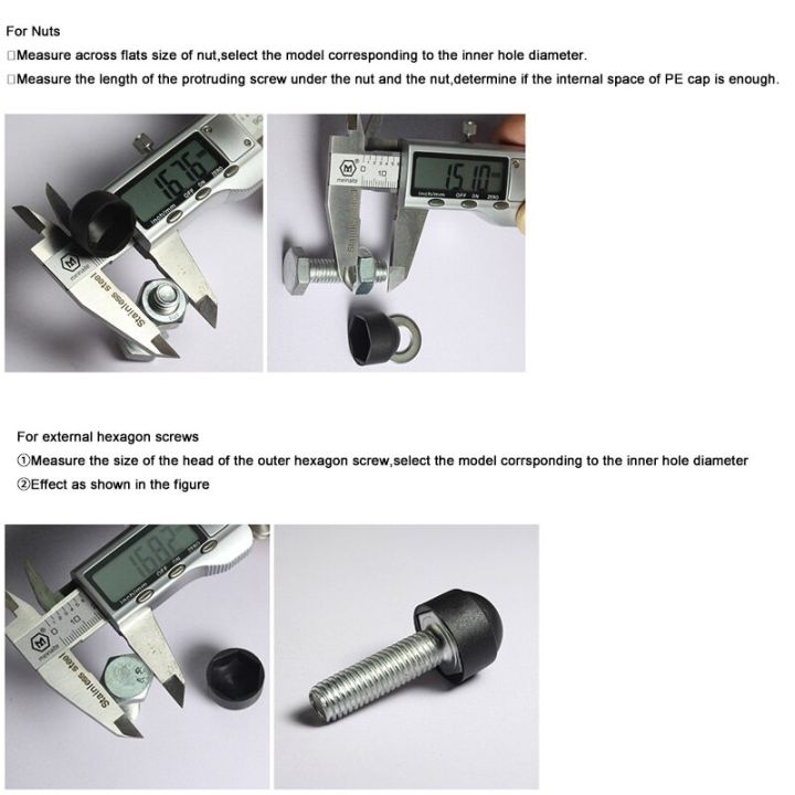 hexagon-bolt-nut-dome-protection-caps-covers-exposed-plastic-acorn-nuts-protector-m4-m5-m6-m8-m10-m12-m14-m18-m20-m22-m24-nails-screws-fasteners