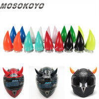 2Pcs หมวกนิรภัย Devil Horn กีฬากลางแจ้ง Capacete Devil S Horn ตกแต่งสีดำสีเขียวสีชมพูสีขาวสีฟ้า Universal