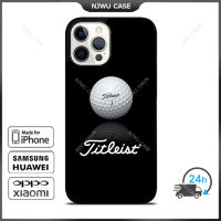 Titleist Phone Case for iPhone 14 Pro Max / iPhone 13 Pro Max / iPhone 12 Pro Max / XS Max / Samsung Galaxy Note 10 Plus / S22 Ultra / S21 Plus Anti-fall Protective Case Cover