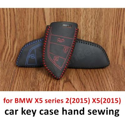 ♗✳ Only Red for BMW X5 series 2(2015) X5(2015) X6 X1(2016) hand sewing new arrival leather car key case leather car key cases DIY