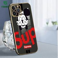 Supreme แบรนด์ที่นิยมน่ารักหรูหรา6D ฝาหลังเคสใส่โทรศัพท์นิ่มลายมิคกี้ชุบมิกกี้สำหรับ Xiaomi Redmi 5 Plus Redmi 9 Redmi 9A 9C Redmi 9T Redmi 10A Redmi 10C Redmi 8A Redmi 7 Redmi A1 + A2 Redmi 12C