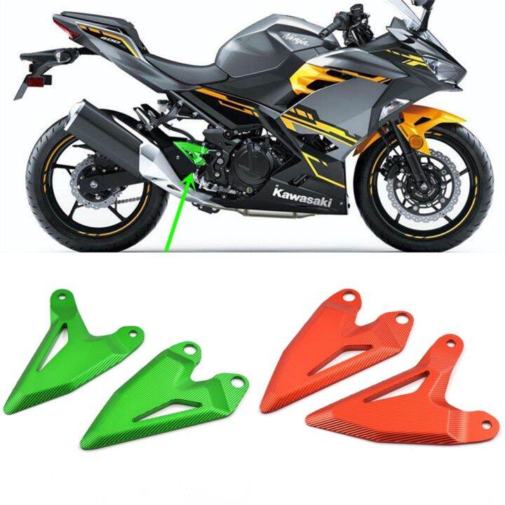 new-release-สำหรับ-z400-ninja400นินจา400-ninja250-18-20อุปกรณ์มอเตอร์ไซค์-footpeg-พักเท้าด้านหลังชุดแผ่นส้นยามป้องกัน