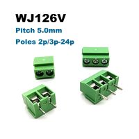 [HOT QAA,JXHKLWW 121] 5/10Pcs Pitch 5.0มม. สกรู PCB Terminal Block ตรง Pin 2/3P WJ126V สายไฟ Connector Morsettiera 300V 10A 14AWG