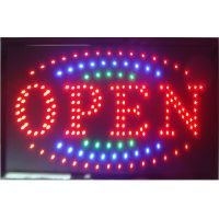 New shop open sign direct selling led sign 10X19 inch semi-outdoor flashing custom led open signs