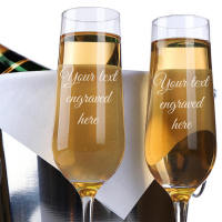 2pcs Personalized Text Name Design Wedding Toasting Flutes,Wedding Champagne Flutes,Custom Champagne Wedding Toasting Glasses