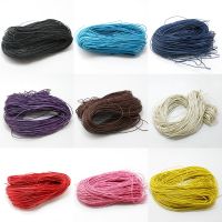 【YD】 60m/lot 1mm Colorful Waxed Cotton Thread Cord String Necklace Bead Rope Jewelry Making Sewing Accessories