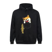 Pocket Shiba Inu Dog Fishing Cute Japanese Fisherman Gift Sweatshirts For Students Funny Hoodies Funny Camisas Clothes Summer Size Xxs-4Xl