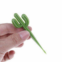 Rayua 6ชิ้น/แพ็ค Cactus Fruit Forks ขนมส้อมฟันเด็กบนโต๊ะอาหารอาหาร Picks