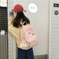 【ZNBY】Lightweight Bag Women S Ins Style Backpack Women S Schoolbag High School Students Large-Capacity Bag.กระเป๋า