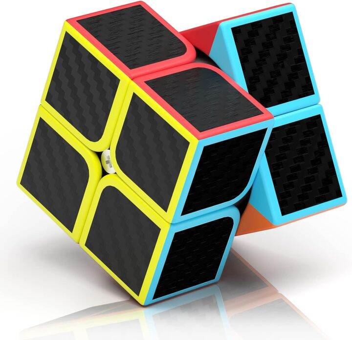 2X2 Speed Cube, 2X2X2 Puzzle Cube Super-durable Carbon Fiber Sticker ...