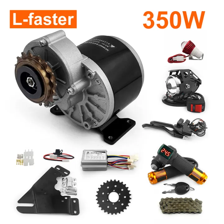24V 350W Electric Bike Chain Drive Kit Fit 44mm Disc Brake Ebicycle