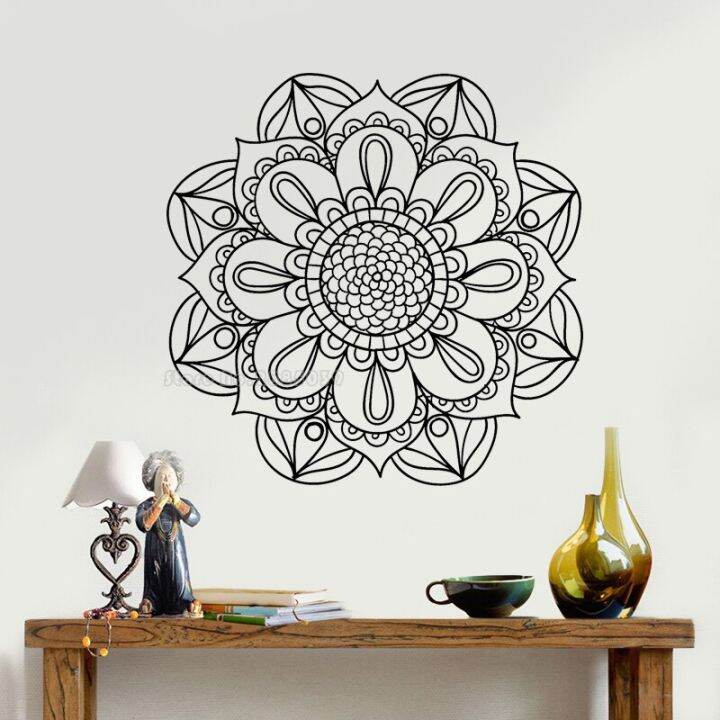 (Wall Stickers and Decals)Bunga Yang Indah Mandala Dinding Stiker ...