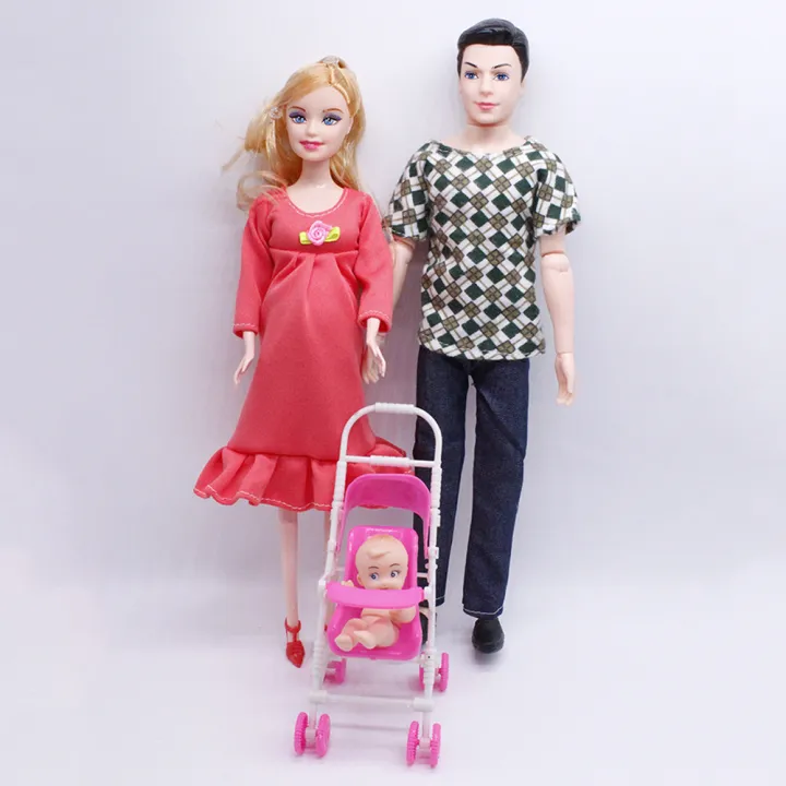 pregnant barbie family set