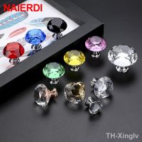 【hot】❂⊕  NAIERDI 30mm Design Glass Knobs Cupboard Pulls Drawer Cabinet Handles Handle