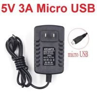 Micro USB power adapter 5V 3A สายยาว 90 CM. Adapter for Arduino esp8266 esp32 nod MCU Raspberry Pi 3B/3B+/zero power supply US Plug AC to DC