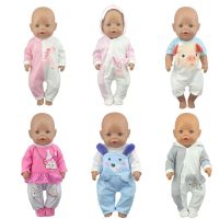 ✕◈ 1pcs Jumpsuit Wear For 17 Inch Born Baby Doll 43cm Reborn Doll Clothes