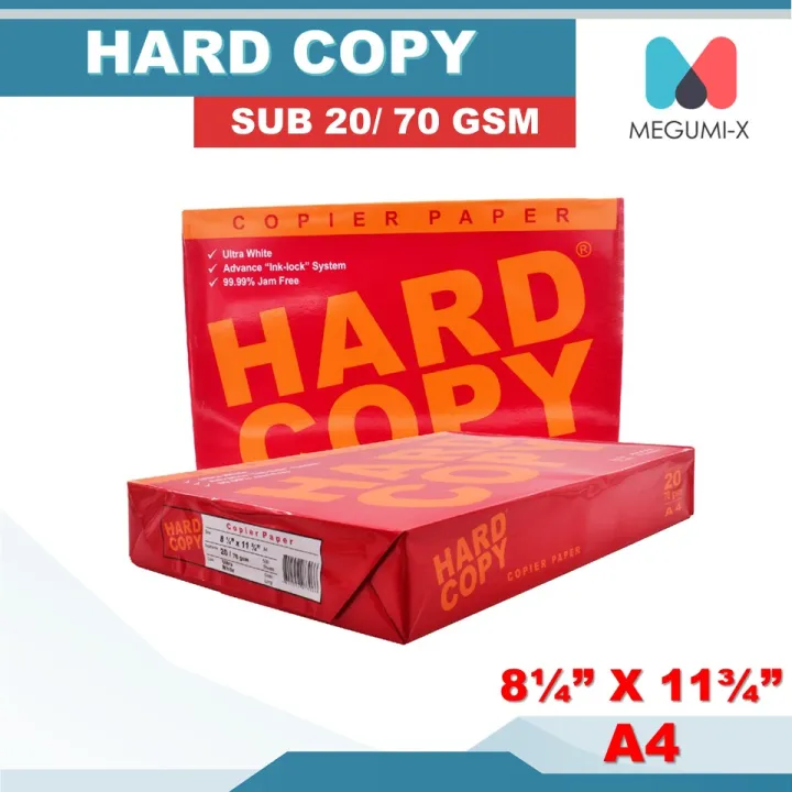 Hard Copy Bond Paper 70gsm 8 1 4 X 11 3 4 500pcs Per Ream Lazada Ph