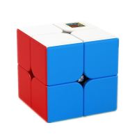 MoYu MeiLong 2x2x2 Magic Cube Stickerless Professional Pocket Puzzle Speed meilong Cube Toys For Children   2x2 קוביה הונגרית Brain Teasers