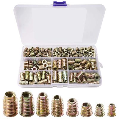 288 Pieces M8 x 16/20/25/30/40/45 Screw Set, Threaded Screw Set with Nuts, Washers, Spring Washers and Hex Key