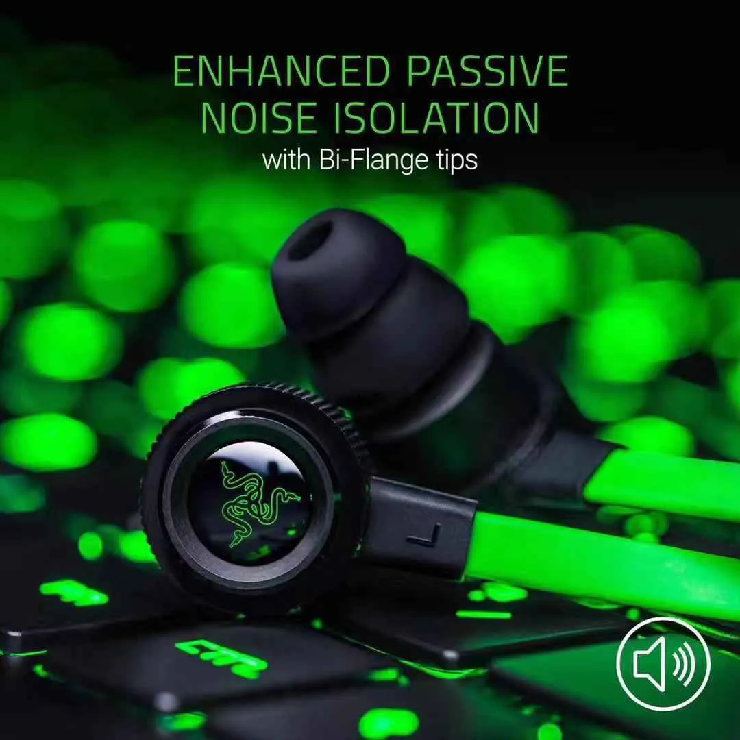 Razer Hammerhead Pro V2 Headphones Omnidirectional Microphone And Volume Control In Ear Music Headphones For Music Lazada