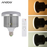 Andoer Bóng Đèn LED E27 50W Điều Chỉnh Độ Sáng Và Màu Sắc Nhiệt Độ 3200K