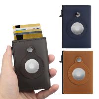 【CC】 New Design Rfid Card Holder Men Airtag Wallet Money Leather Purse Thin Wallets AirTags Air Tag