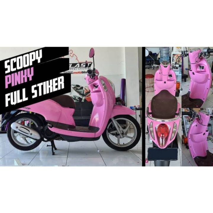 Skotlet Pink Sticker Pink Scotlet Motor Scotlite Mobil Skotlite Warna