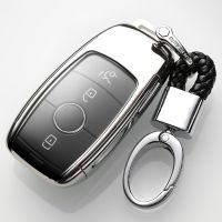 YCHIC TPU + PC Benz Key Cover,Benz โลหะผสมพวงกุญแจโลหะ,ที่ใส่กุญแจ,แหวนพวงกุญแจ,Keyfob เคสสำหรับ Mercedes Benz S คลาส S320L/ E คลาส E200L/E300L/E320L