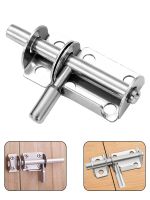 Stainless Steel Door Latch Solid Sliding Door Bolts Latch Hasp Home Hardware Gate Safety Toilet Wooden Door Lock Bolts Door Hardware Locks Metal film