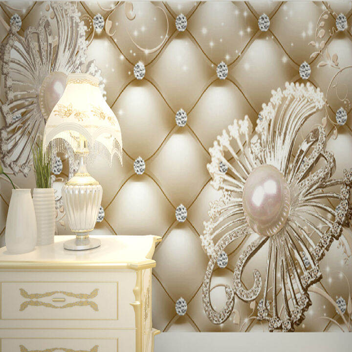 hot-custom-mural-wallpaper-3d-soft-pack-diamond-jewelry-flower-luxury-wall-paper-hotel-living-room-tv-backdrop-murales-de-pared-3d