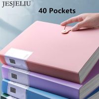 ✾✥ 1Pcs A4 File Bag 40 Pages Budget Binder File Folders Large Capacity Documents Booklet Student Stationery Office Desk Organizer