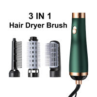 3 In 1 Hot Air Brush ไอออนลบเครื่องเป่าผมแปรง Airwrap Hair Curler Straightener หวี Professional แปรงเครื่องเป่าผม