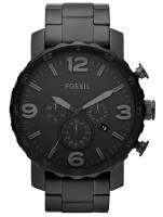 [ของแท้ รับประกันโดยเซ็นทรัลกรุ้ป]นาฬิกา Fossil JR1401 รุ่น NATE ขนาดหน้าปัด 50MM สายSTAINLESS STEEL สีBLACK ระดับกันน้ำ 10 ATM[รับประกัน 2 ปี*]