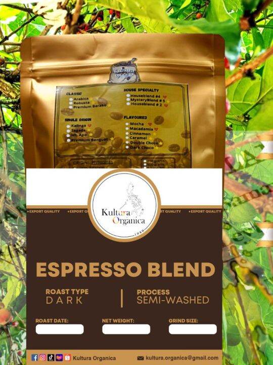 Espresso Blend Ground Coffee Coffee Bean Kultura Organica Lazada PH
