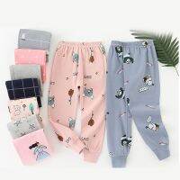 【CW】 Cotton Children  39;s Pants And Boys Elastic Waist Cartoon Pattern Dot Trousers WTP15