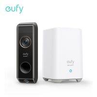 Eufy วิดีโอกริ่งประตูรักษาความปลอดภัยกล้องคู่ (ใช้แบตเตอรี่) Homepase 2K กล้องกริ่งประตูไร้สายตรวจจับการเคลื่อนไหวแบบคู่