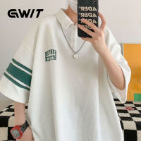 GWIT Mens T-Shirts polo shirt for men เสื้อpolo ผู้ชายเสื้อ polo ใหม่ ฤดูร้อน ของใหม่ในฤดูร้อน เทรนด์หลวมครึ่งแขน GIT101