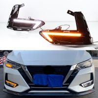 For-Nissan Sentra Sylphy 2019 2020 Daytime Running Lights with Turn Signals LED Drl Fog Lights