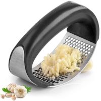 ETXGarlic Press Manual Stainless Steel Garlic Mincer Garlic Crusher for Fruit Vegetable Tools Kitchen Accessories