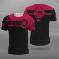 （Can Customizable）New FIAT T-shirt Racing Mens Sports Leisure Fashion Super Round Neck T-shirt Childrens T-shirt Quick Dry Top（Adult and Childrens Sizes）