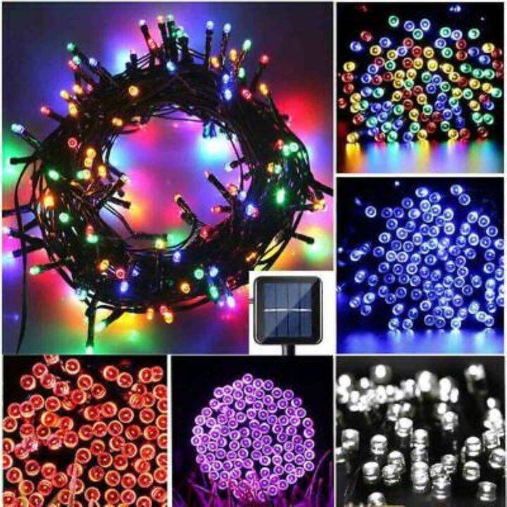 MK 100L Led Outdoor Solar Powered String Christmas Light Lazada PH