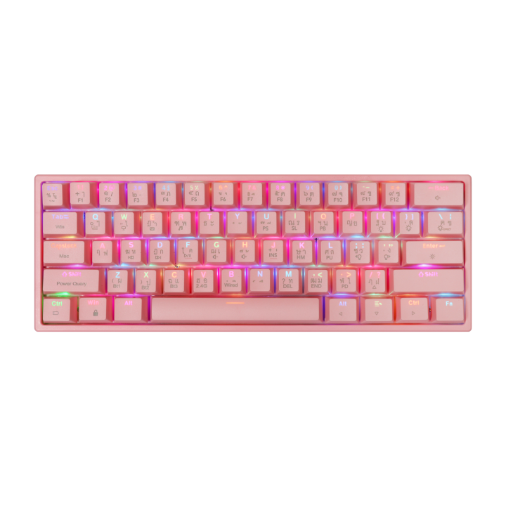 tsunami-outemu-mk-61-max-61-keys-professional-mechanical-gaming-keyboard-red-switch-แป้นภาษาไทย-อังกฤษ-สีชมพู-ของแท้-ประกันศูนย์-2ปี-sakura-pink