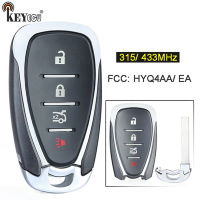 KEYECU 315433MHz ID46 Chip HYQ4AA HYQ4EA Smart 4 Button Remote Key Fob for Chevrolet Malibu Volt Equinox Sonic Trax 2016-19